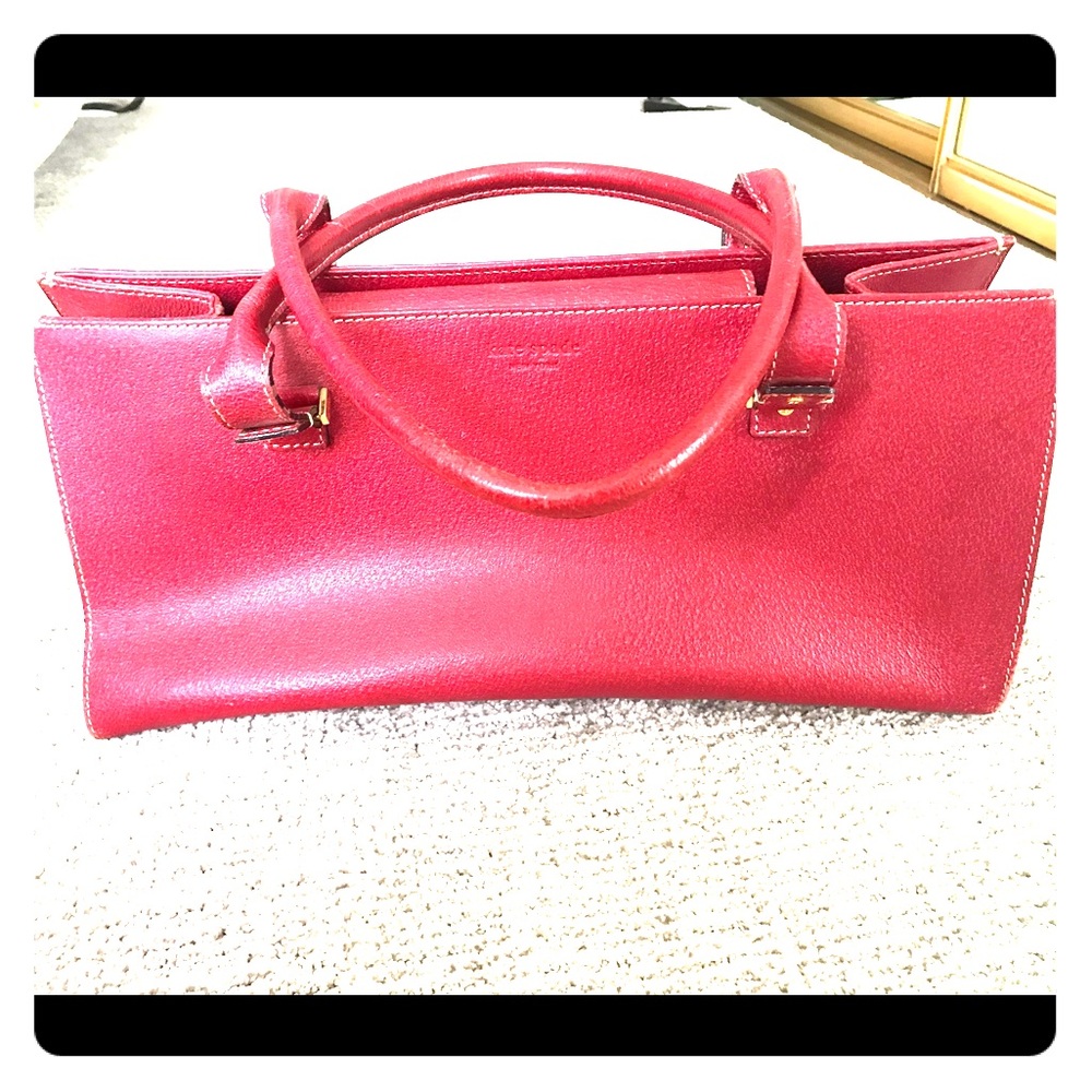 Kate Spade Red handbag purse good used condition!
